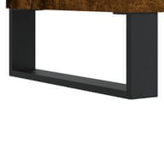 Vidaxl Klop za čevlje dimljen hrast 102x35x55 cm inženirski les