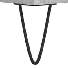 Vidaxl Omarica za gramofonske plošče betonsko siva 100x38x48 cm les