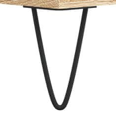 Vidaxl Omarica za gramofonske plošče hrast sonoma 121x38x48 cm les
