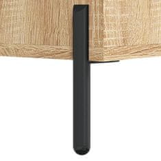 Vidaxl Pisalna miza sonoma hrast 140x50x75 cm inženirski les