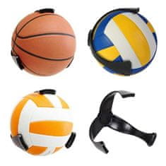 Northix Stensko držalo za žogo - črno - plastika 