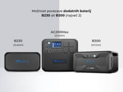 BLUETTI AC200MAX prenosna polnilna postaja / domača baterija, 2048Wh, 2200W, polnjenje/napajanje, USB-A/USB-C/DC