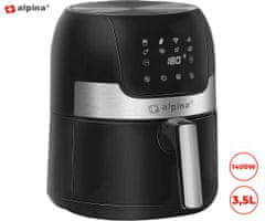 Alpina cvrtnik/friteza na vroč zrak, XL, 3,5 l, 1400 W, digitalen