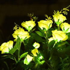 VivoVita Solar Rose – Vrtnice s solarno lučko, rumena