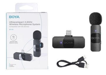 Boya BY-V1 Wireless Microphone 1RX-1TX - Lightning