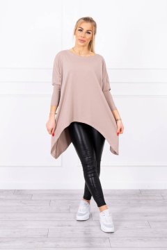 Kesi Ženska oversize bluza Demetra temno bež
