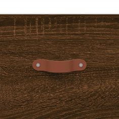 Vidaxl Stenska omarica rjavi hrast 60x36,5x35 cm inženirski les