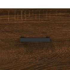 shumee Klubska mizica rjavi hrast 102x50x40 cm inženirski les