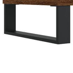 Vidaxl Klubske mizice 2 kosa rjavi hrast 50x50x40 cm inženirski les