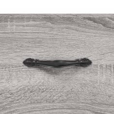 Vidaxl Klop za čevlje siva sonoma 102x35x55 cm inženirski les