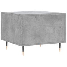 Vidaxl Klubska mizica betonsko siva 50x50x40 cm inženirski les