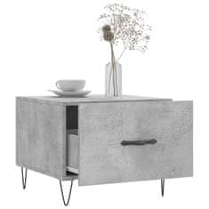 Vidaxl Klubske mizice 2 kosa betonsko sive 50x50x40 cm konstruiran les