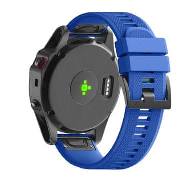 BStrap Silicone Acton pašček za Garmin Fenix 5s / 5s Plus, dark blue