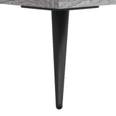 Vidaxl Visoka omara siva sonoma 34,5x32,5x180 cm inženirski les
