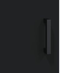 Vidaxl Stenska omarica črna 69,5x34x90 cm