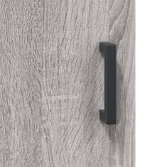 Vidaxl Stenska omarica siva sonoma 60x31x60 cm inženirski les