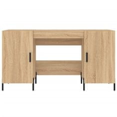 Vidaxl Pisalna miza sonoma hrast 140x50x75 cm inženirski les