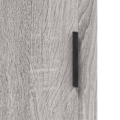 Vidaxl Stenska omarica siva sonoma 60x31x70 cm inženirski les