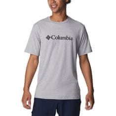 Columbia Majice obutev za trening siva S Csc Basic Logo SS Tee