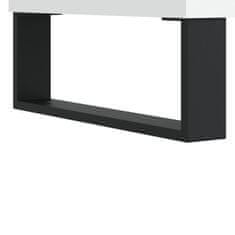 Vidaxl Omarica za gramofonske plošče bela 121x38x48 cm inženirski les