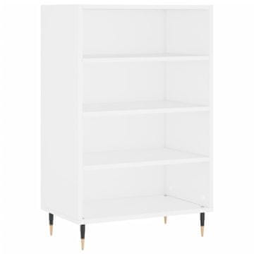 Vidaxl Visoka omara bela 57x35x90 inženirski les