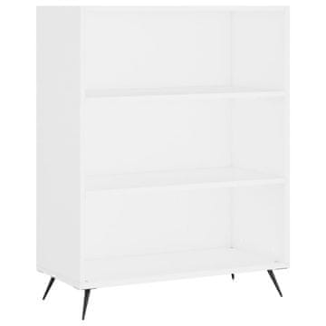 Vidaxl Knjižna omara bela 69,5x32,5x90 cm inženirski les