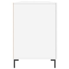 Vidaxl Pisalna miza bela 140x50x75 cm inženirski les