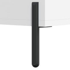 Vidaxl Komoda bela 69,5x34x90 cm inženirski les