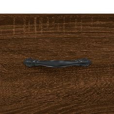 shumee Stenska nočna omarica 2 kosa rjavi hrast 35x35x20 cm