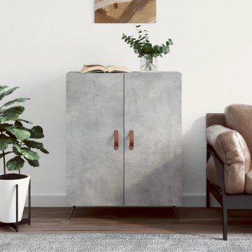 Vidaxl vidaXL Omarica betonsko siva 69,5x34x90 cm material na osnovi lesa