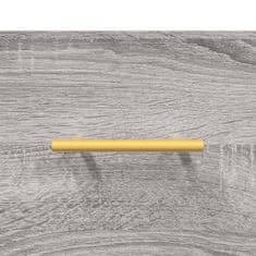 Vidaxl Klubska mizica siva sonoma 90x50x40 cm inženirski les