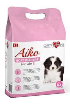 Plenice za pse Aiko Mehke plenice 36x52cm 12pcs