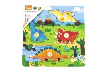 Lesena sestavljanka - dinozavri