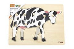 Viga Lesena Montessori sestavljanka - krava