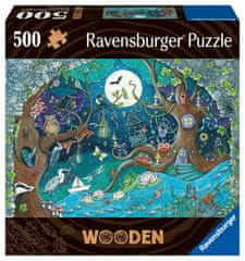 Ravensburger Puzzle - Začarani gozd 500 kosov, lesene