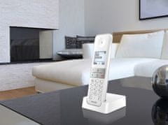Philips Brezžični telefon D4701W/53 bele barve