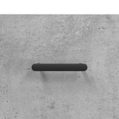 Vidaxl Komoda betonsko siva 100x36x60 cm inženirski les