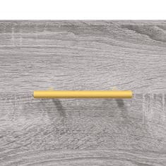 Vidaxl Klop za čevlje siva sonoma 102x35x55 cm inženirski les