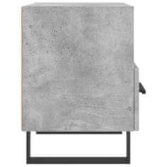 Greatstore Nočna omarica 2 kosa betonsko siva 40x35x47,5 cm inženirski les