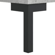 Vidaxl Omarica za čevlje betonsko siva 30x35x105 cm inženirski les