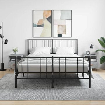 Vidaxl vidaXL Nočne omarice, komplet 2 kosov, betonsko siva, 40x35x47,5 cm