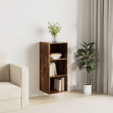 Vidaxl Komoda dimljeni hrast 34,5x32,5x90 cm inženirski les
