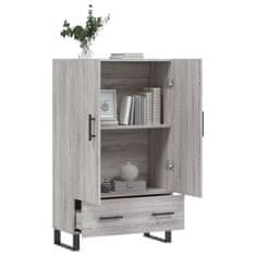 Vidaxl Visoka omara siva sonoma 69,5x31x115 cm inženirski les