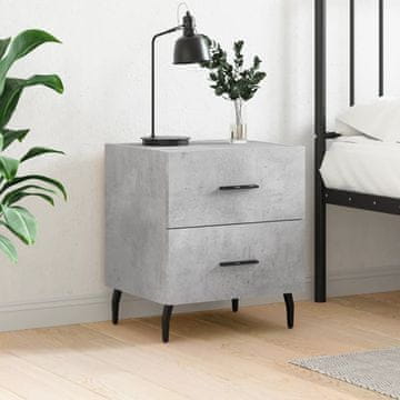 Vidaxl vidaXL Nočna omarica betonsko siva 40x35x47,5 cm