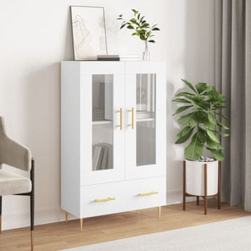 Vidaxl vidaXL Visoka omarica bela 69,5x31x115 cm material na osnovi lesa
