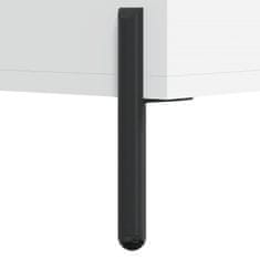 Vidaxl Komoda bela 69,5x34x90 cm inženirski les