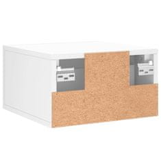 Vidaxl Stenska nočna omarica bela 35x35x20 cm