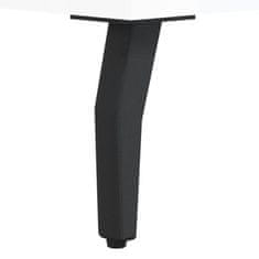 Vidaxl Omarica s policami visok sijaj bela 69,5x32,5x90 cm inž. les