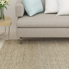 Vidaxl Preproga iz sisala za praskalnik taupe 66x200 cm