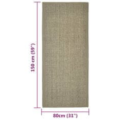 Vidaxl Preproga iz sisala za praskalnik taupe 80x150 cm